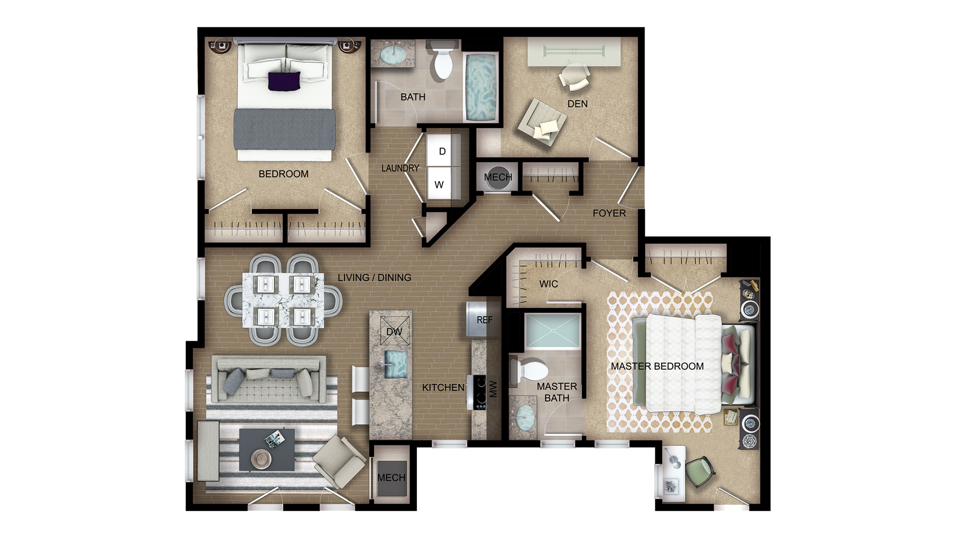 12 BR Floor Plans for Apartments & Townhomes Station Village at Avenel